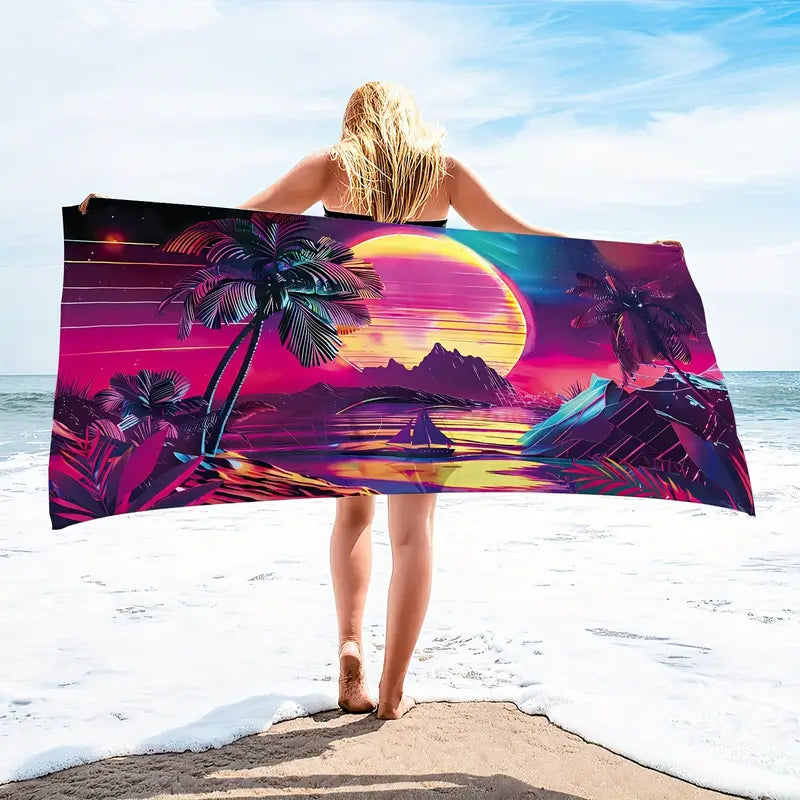 Sunset Cinema 3D Summer Towel