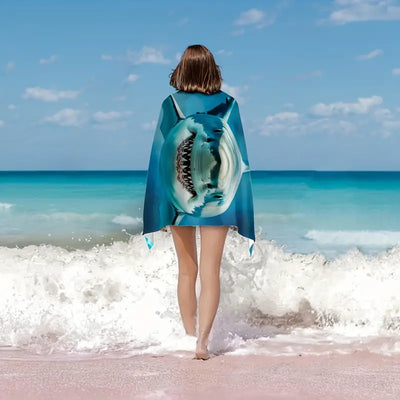 Sharks 3D Summer Towel